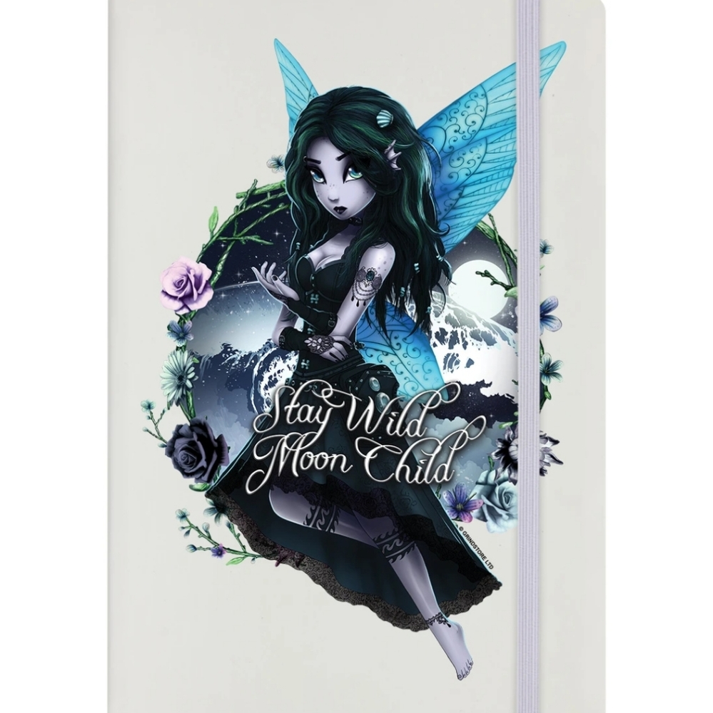 Stay Wild Moon Child A5 Hard Cover Notebook Fairy